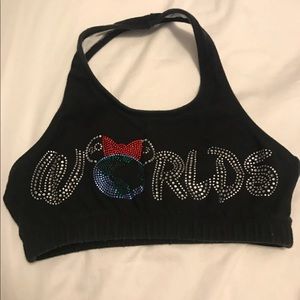 Cheerleading sports bra